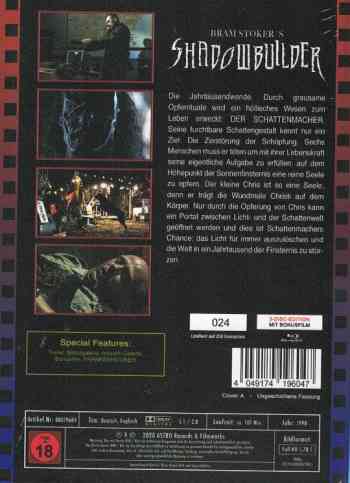 Bram Stokers Shadowbuilder - Uncut Mediabook Edition (blu-ray) (A)