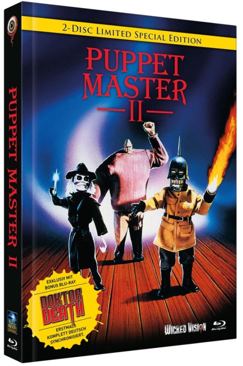 Puppet Master 2 / Puppet Master: Doktor Death - Uncut Mediabook Edition  (blu-ray) (B)