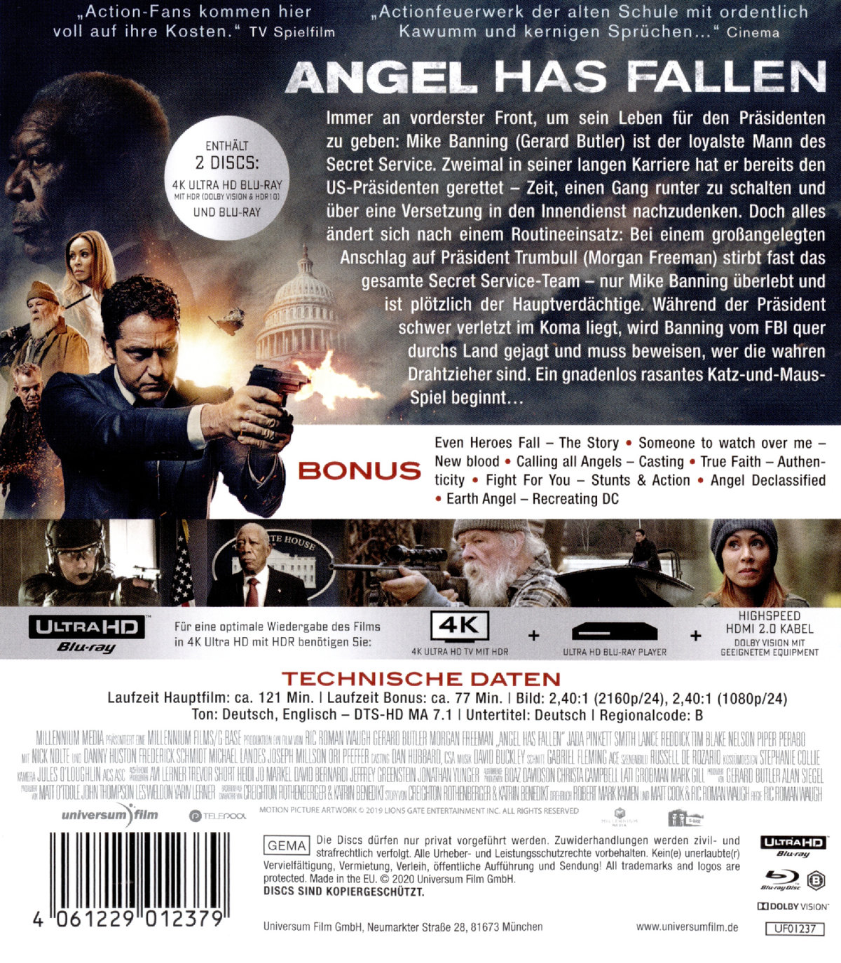 Angel Has Fallen (4K Ultra HD)