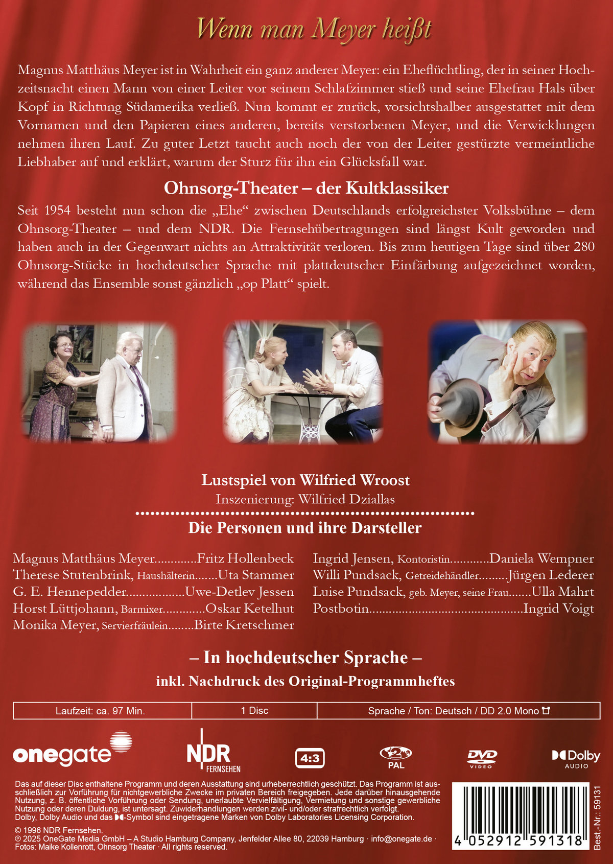 Ohnsorg-Theater Klassiker: Wenn man Meyer heißt  (DVD)