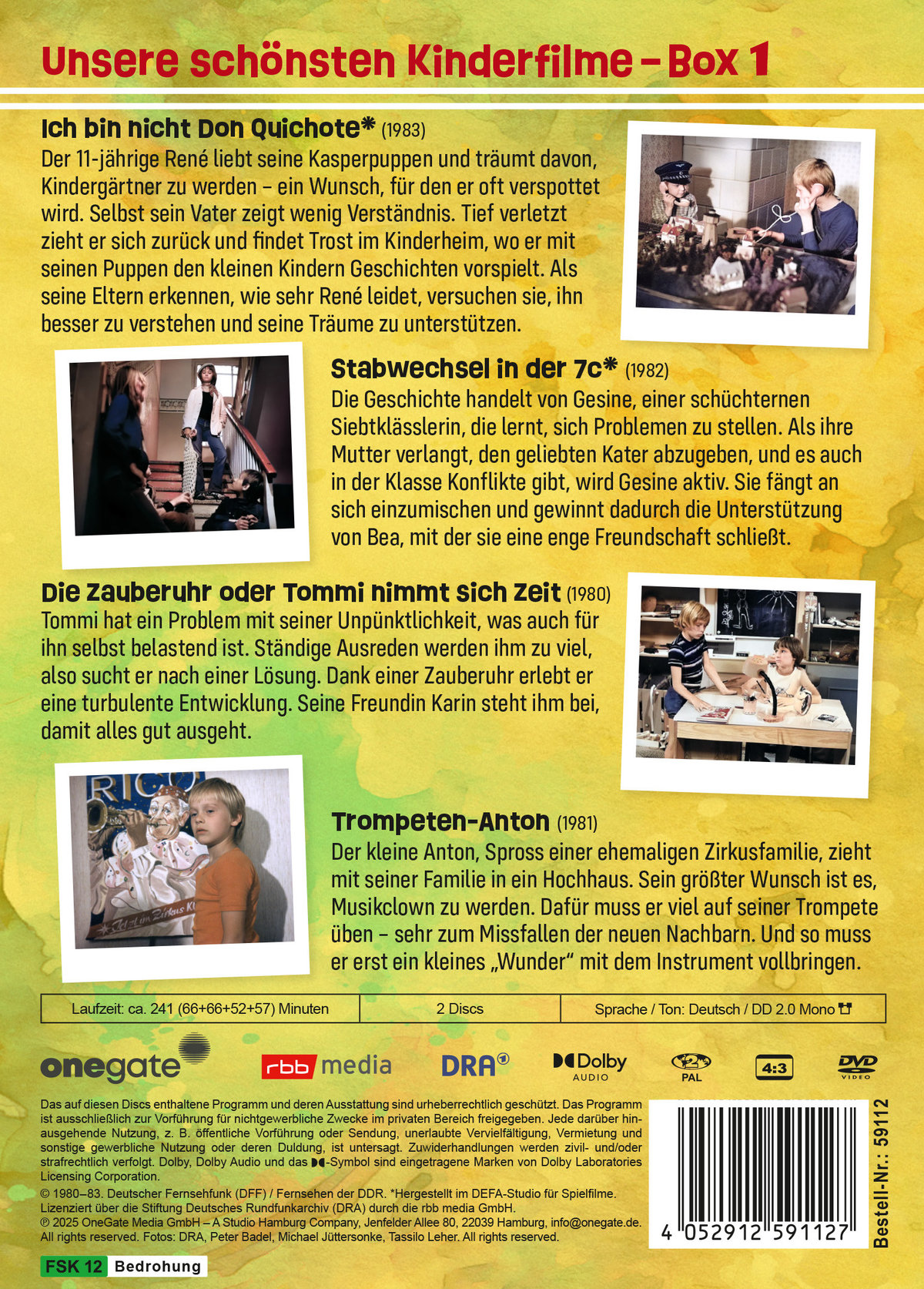 Unsere schönsten Kinderfilme - Box 1  [2 DVDs]  (DVD)