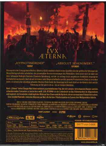 Lux AEterna - Uncut Mediabook Edition (DVD+blu-ray) (A)