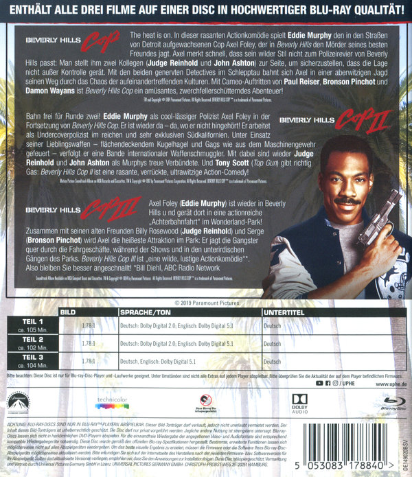 Beverly Hills Cop 1-3 (blu-ray)