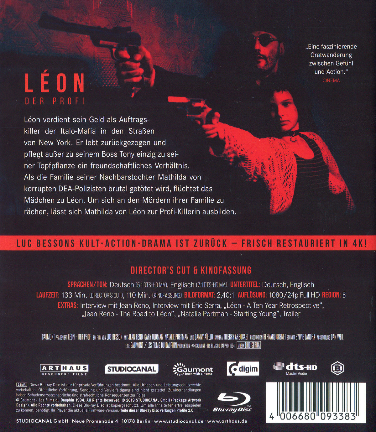 Leon - Der Profi - Kinofassung und Directors Cut (blu-ray)