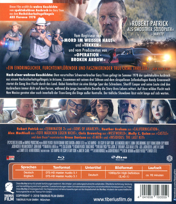 Last Rampage - Der Ausbruch des Gary Tison (blu-ray)