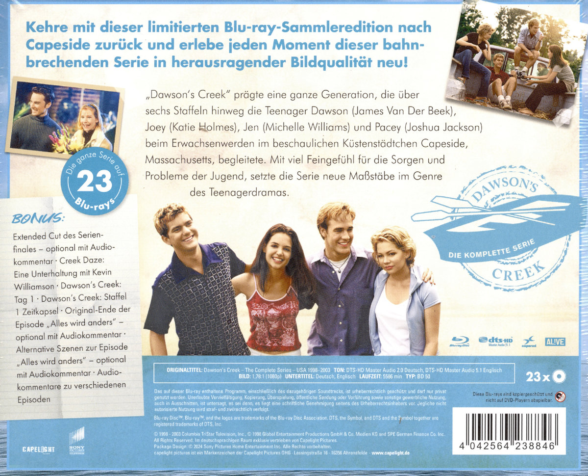 Dawson's Creek - Die komplette Serie  [23 BRs]  (Blu-ray Disc)