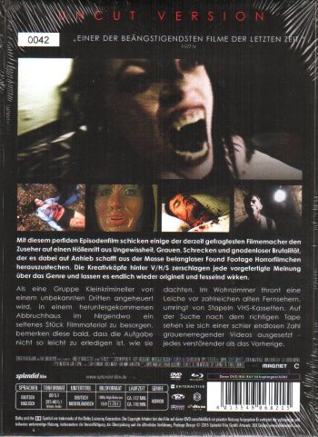 V/H/S (VHS) - Eine mörderische Sammlung - Black Mediabook Edition (DVD+blu-ray)