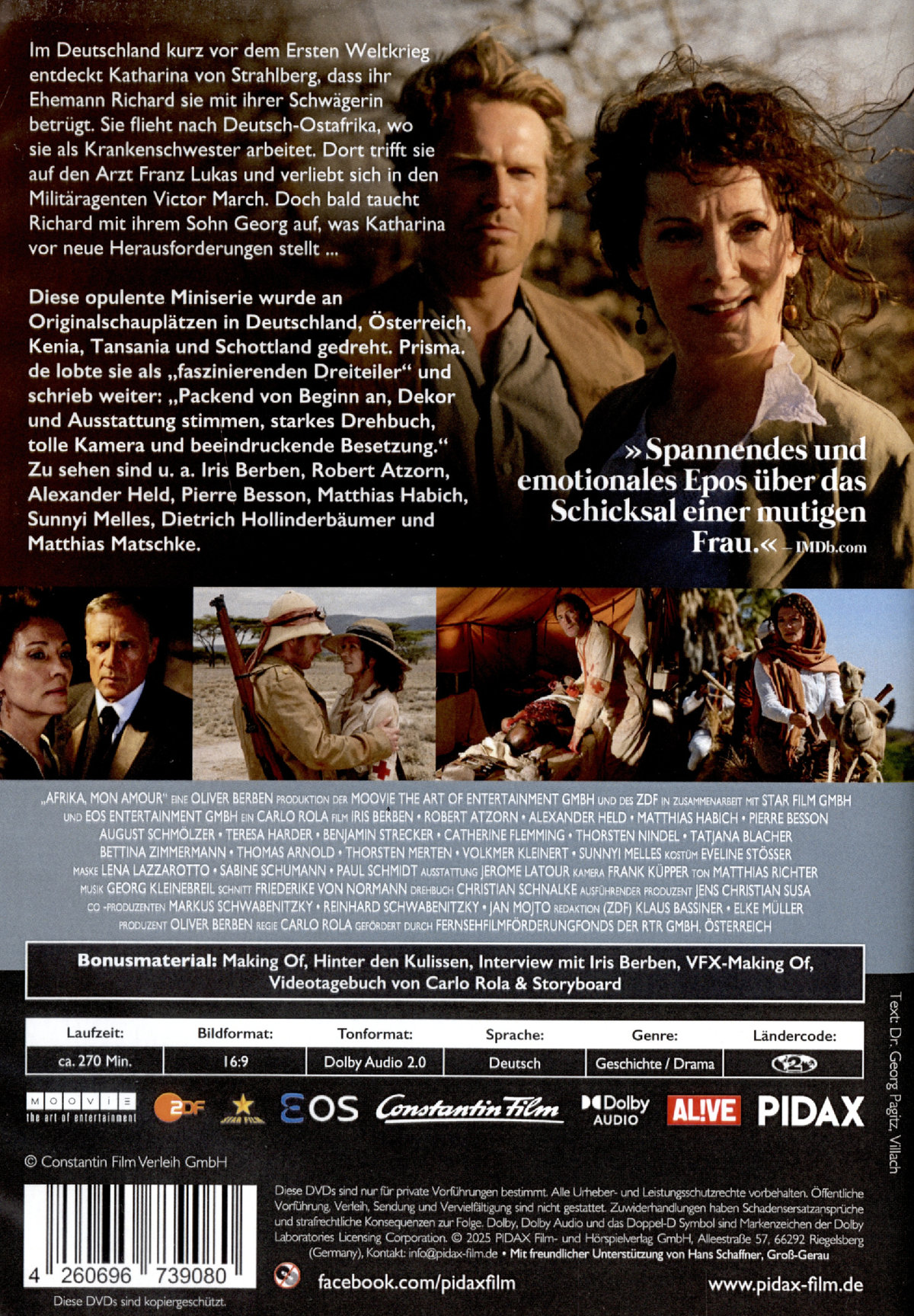 Afrika mon amour / Der komplette Dreiteiler mit absoluter Starbesetzung (Pidax Serien-Klassiker)  [2 DVDs]  (DVD)