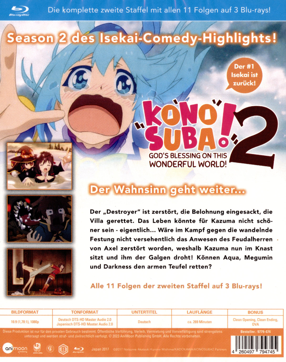 KonoSuba Complete Edition Season 2  [3 BRs]  (Blu-ray Disc)