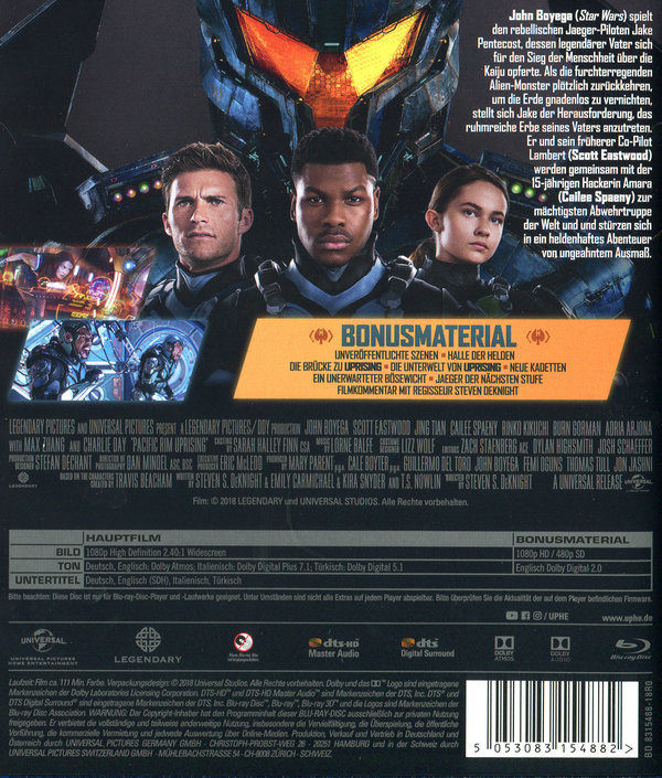 Pacific Rim: Uprising (blu-ray)