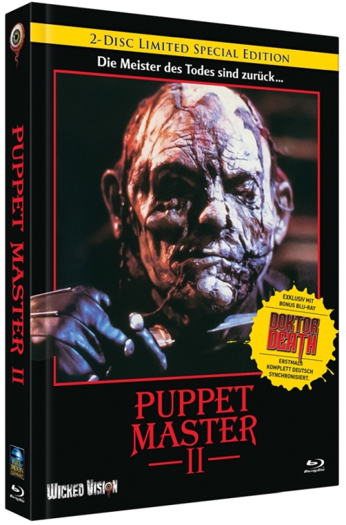 Puppet Master 2 / Puppet Master: Doktor Death - Uncut Mediabook Edition  (blu-ray) (C)