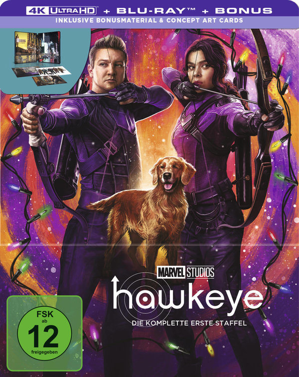 Hawkeye - Die komplette erste Staffel - Limited Steelbook Edition  (4K Ultra HD) (+ Blu-ray) (+ Bonus-Blu-ray)