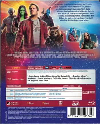 Guardians of the Galaxy Vol. 2 3D (3D blu-ray)