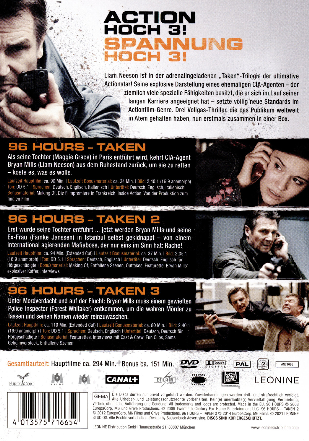 96 Hours - Taken 1-3