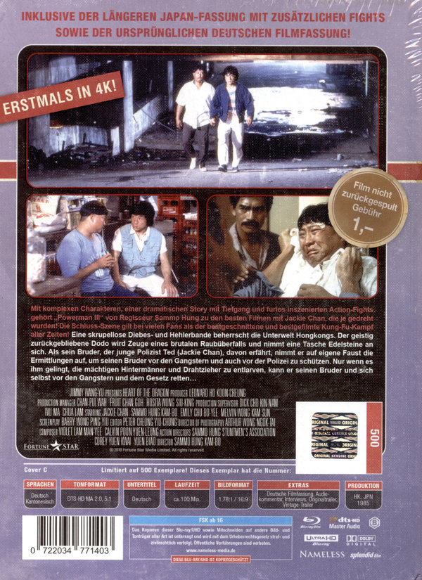 Powerman 3 – Heart of the Dragon - Uncut Mediabook Edition  (4K Ultra HD+blu-ray) (C)