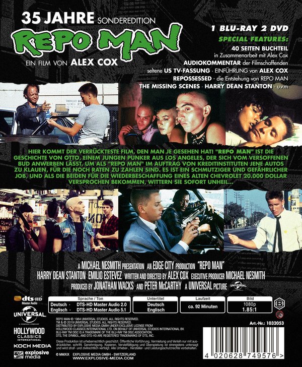 Repo Man - Uncut Mediabook Edition (DVD+blu-ray)