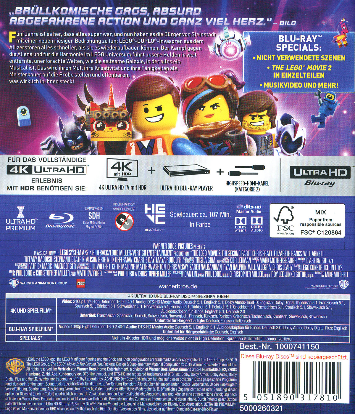 Lego Movie 2, The (4K Ultra HD)