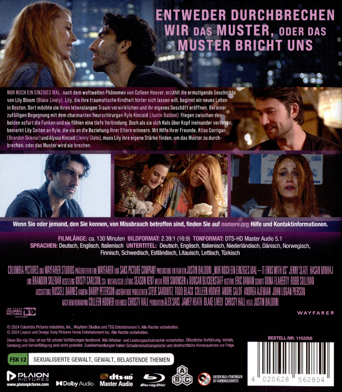 Nur noch ein einziges Mal - It Ends With Us  (Blu-ray Disc)