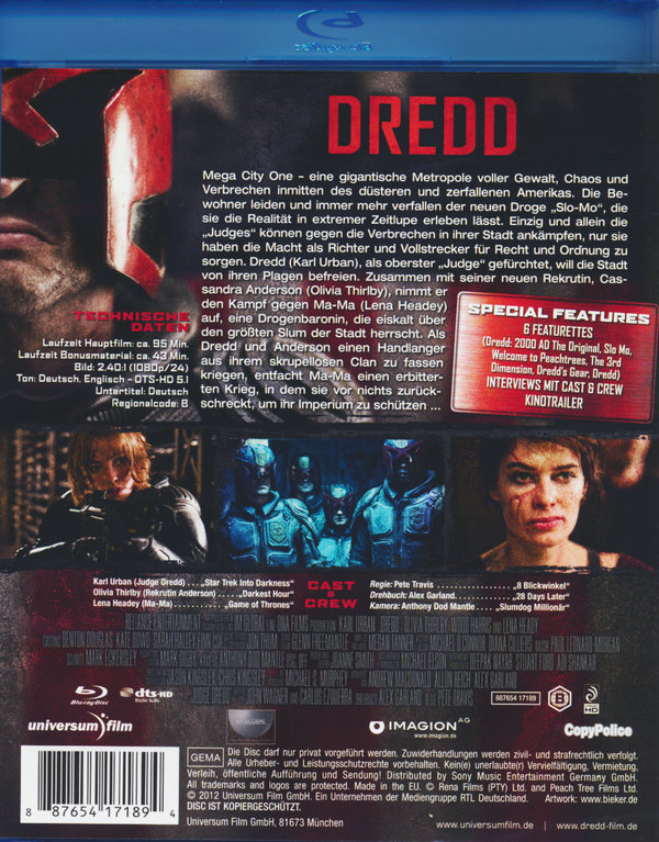 Dredd (blu-ray)