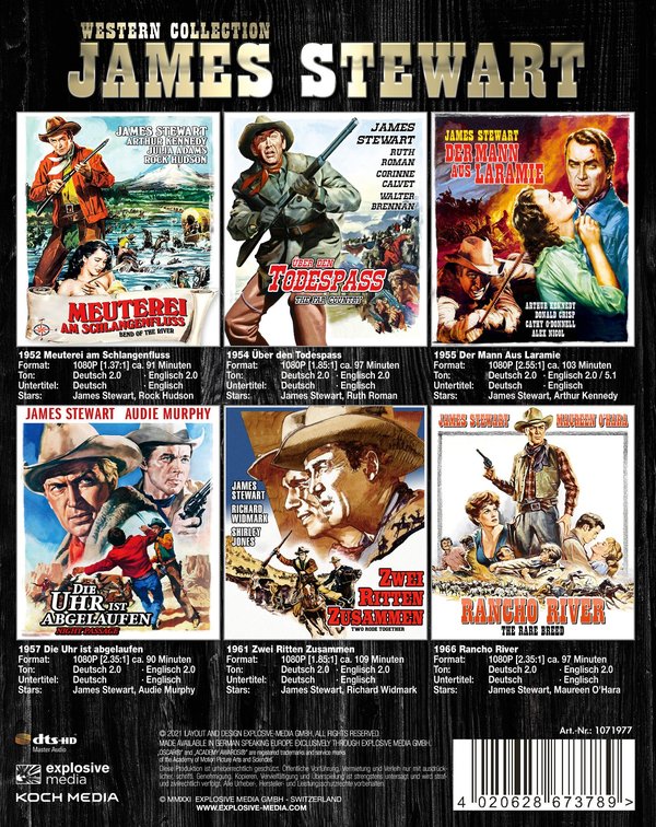 James Stewart - Western Box (blu-ray)