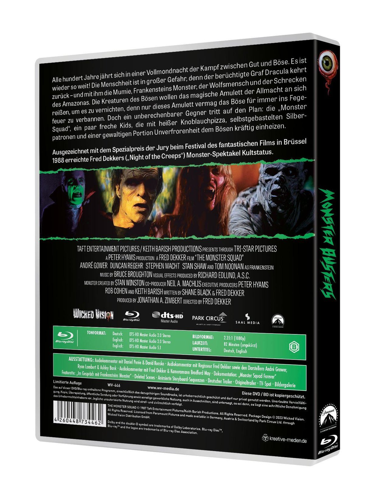 Monster Busters (Special Edition) Blu-ray - Mehrfach ausgezeichneter Kultfilm von 1987 aus den USA - mit Wendecover-Motiv und umfangreichen Extras  (Blu-ray Disc)