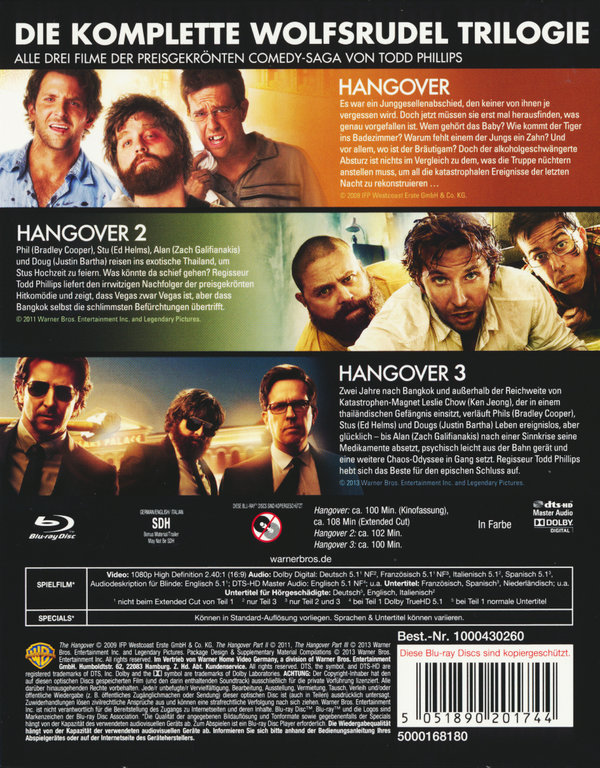 Hangover Trilogie (blu-ray)