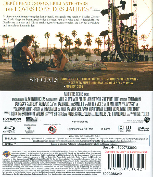 A Star is Born (blu-ray)