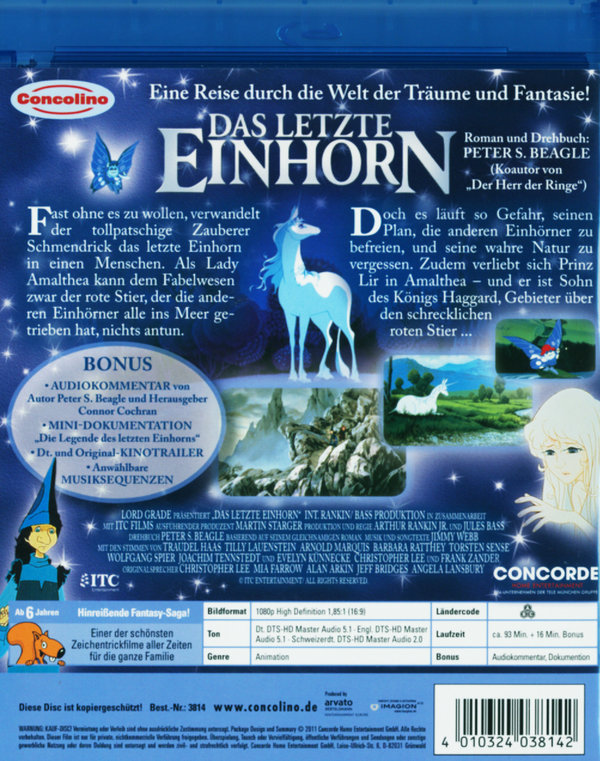 Das letzte Einhorn  (Blu-ray Disc)