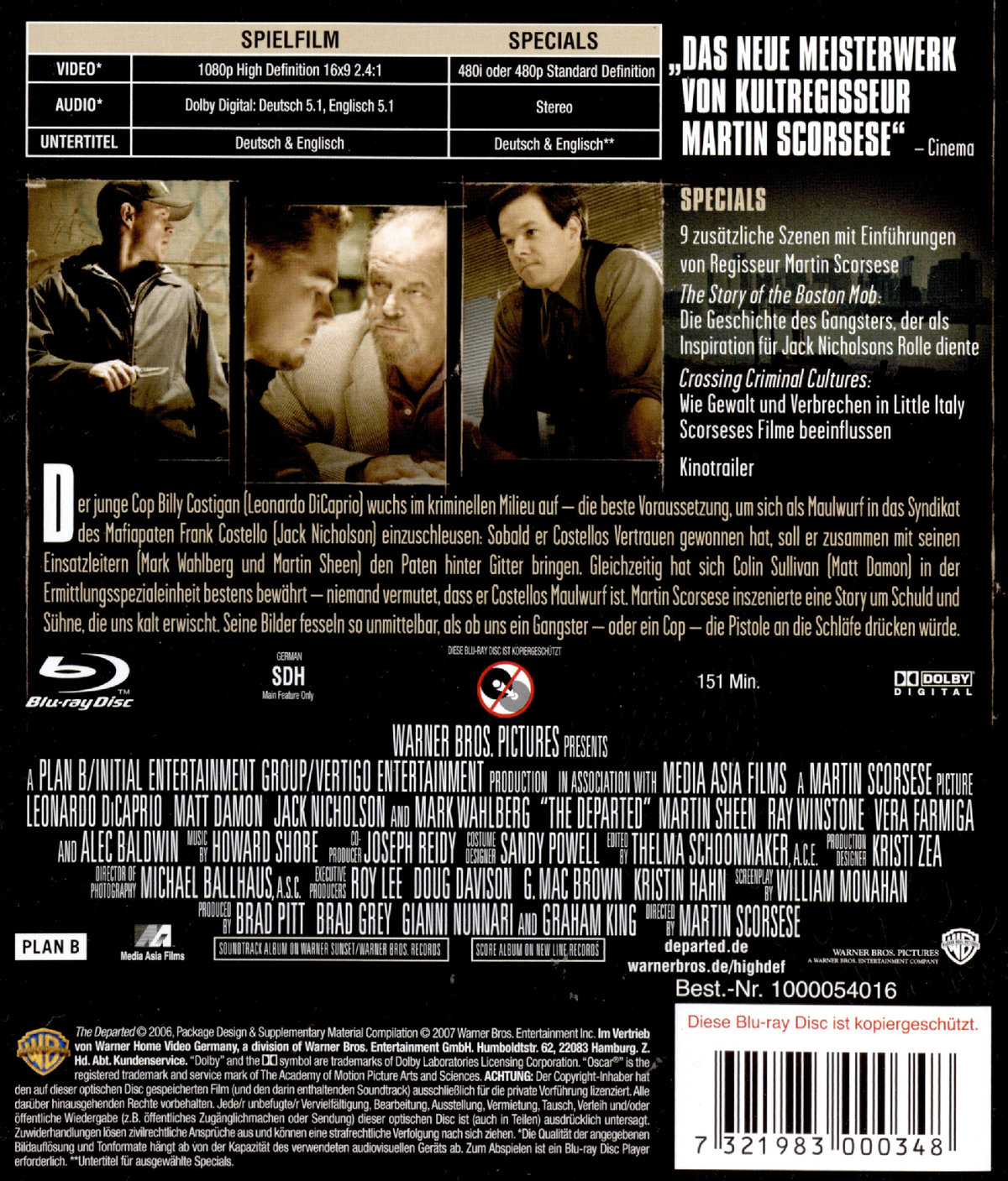 Departed - Unter Feinden (blu-ray)