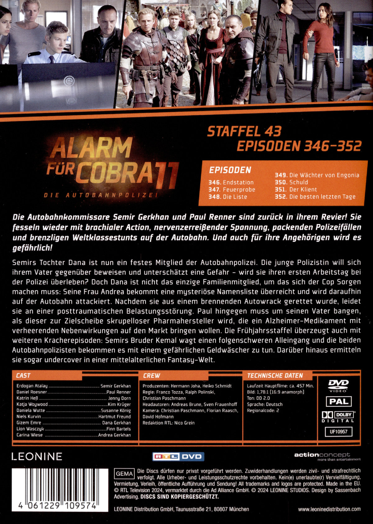 Alarm für Cobra 11 - Staffel 43  [2 DVDs]  (DVD)