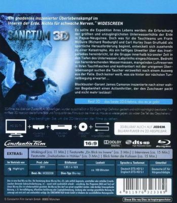 Sanctum 3D (3D blu-ray)