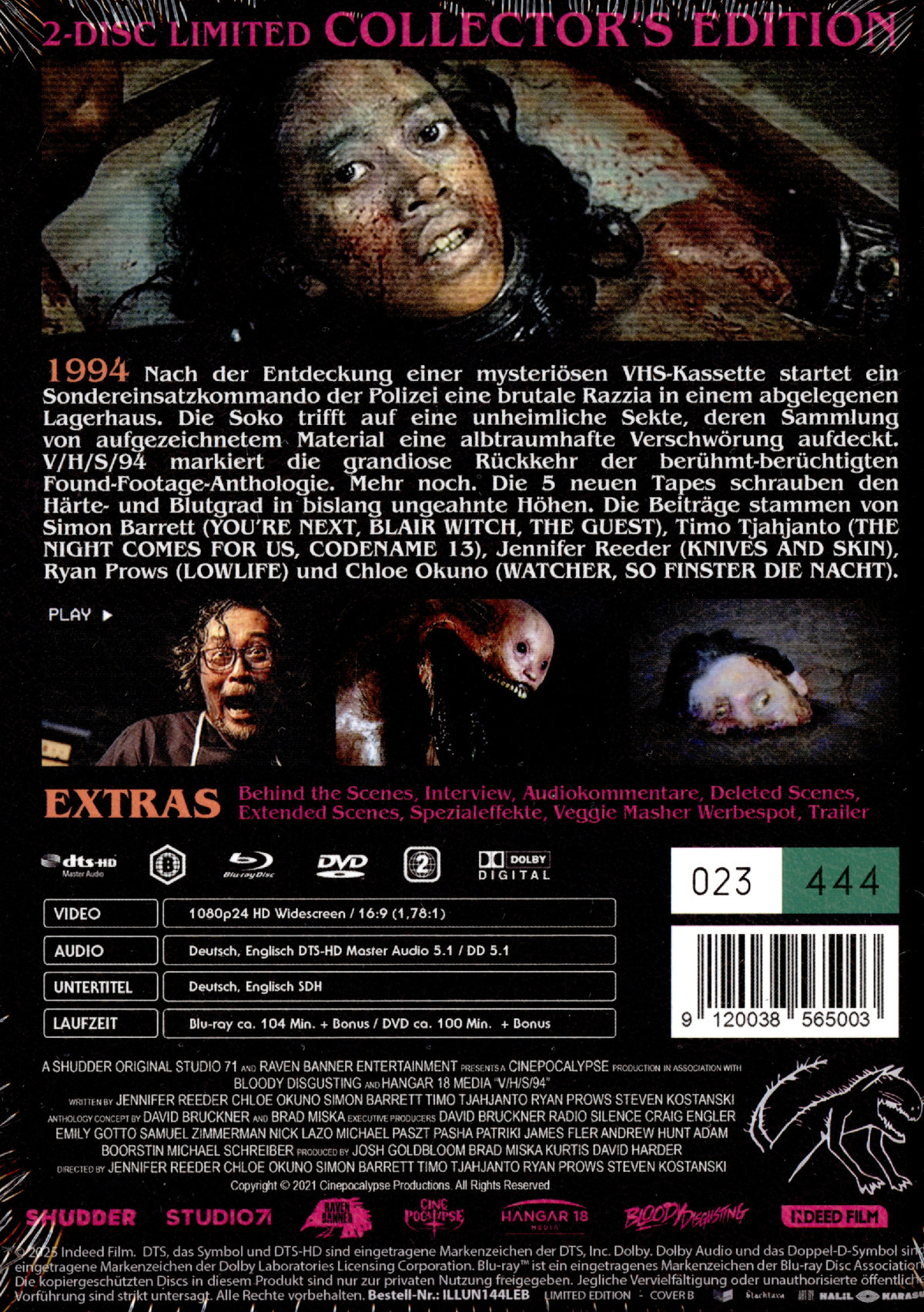 V/H/S/94 - VHS 94 - Uncut Mediabook Edition  (DVD+blu-ray) (B)