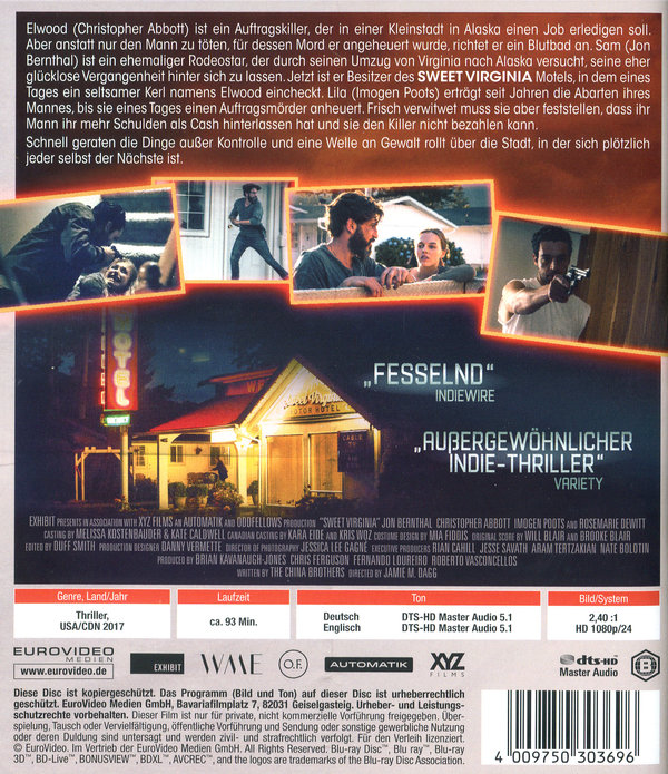 Sweet Virginia (blu-ray)