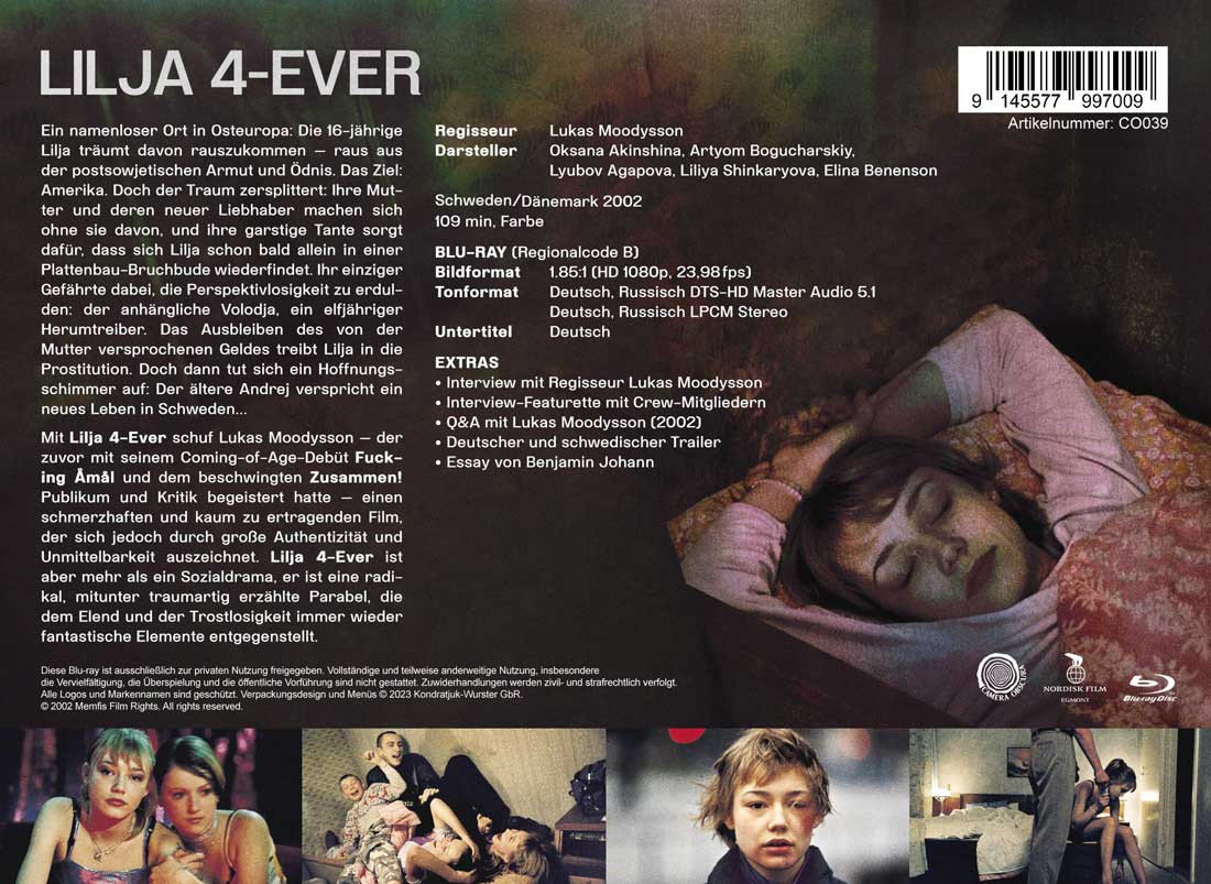 LILJA 4-EVER - Uncut Mediabook Edition  (blu-ray)