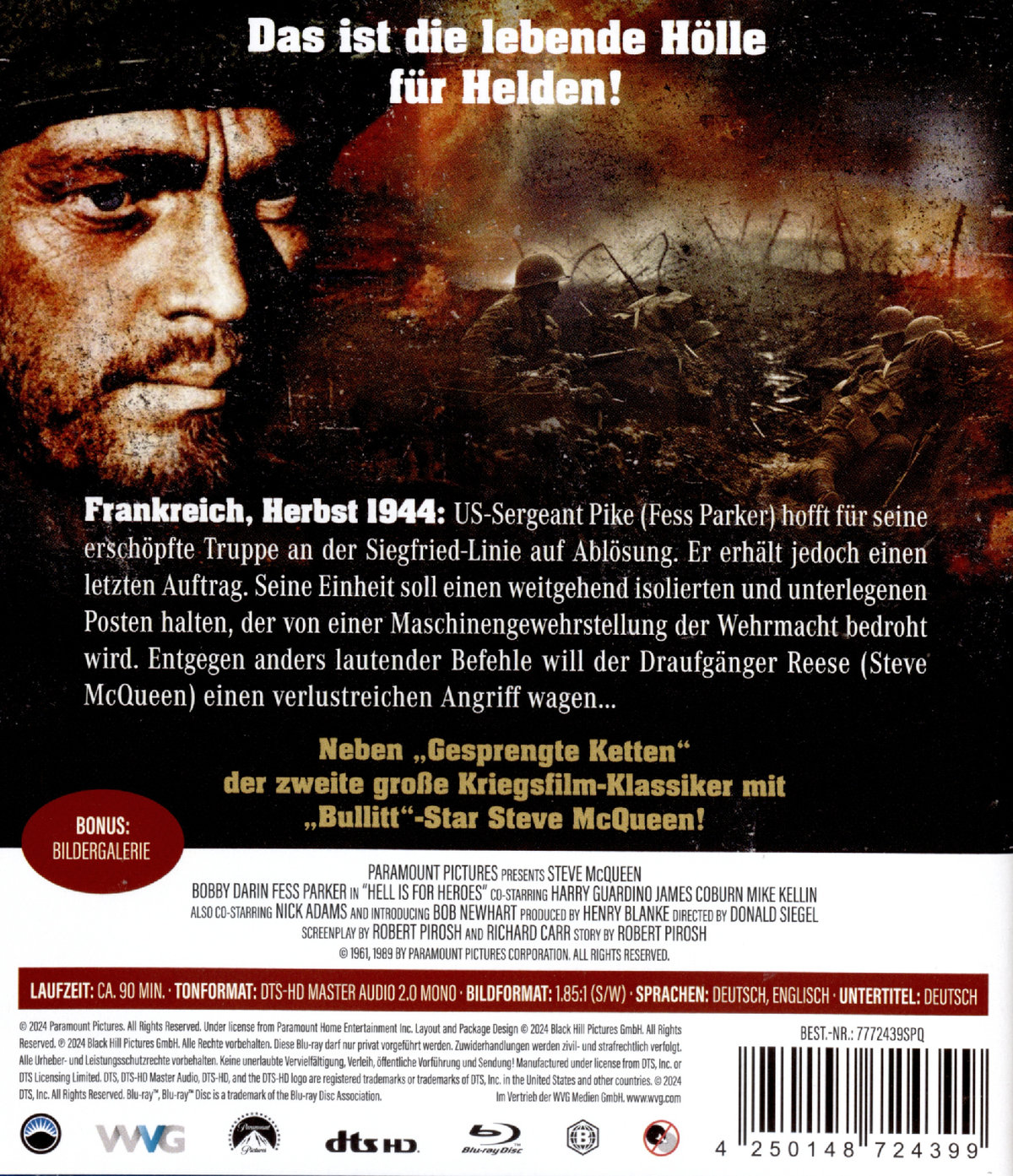 Hell is for Heroes - Die ins Gras beißen  (Blu-ray Disc)