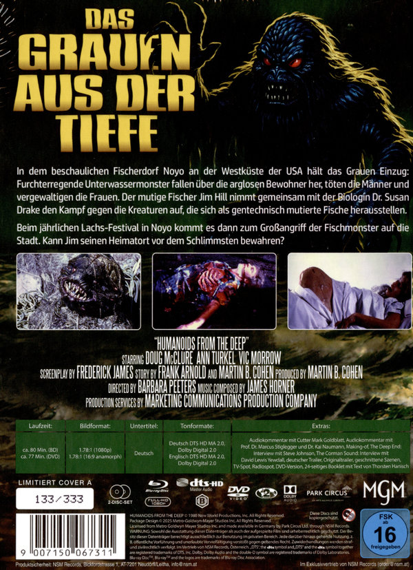 Das Grauen aus der Tiefe - Uncut Mediabook Edition  (DVD+blu-ray) (A)