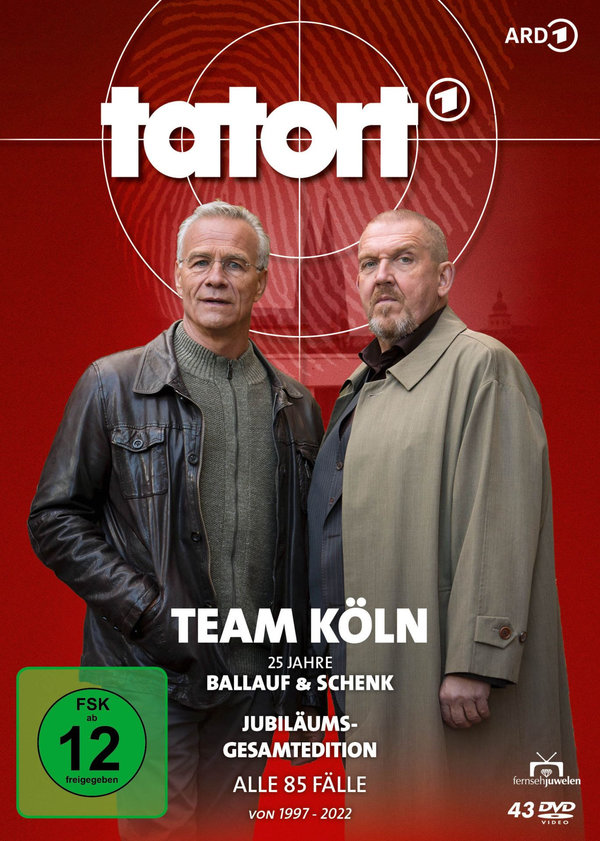 Tatort - Team Köln (Ballauf & Schenk) - 25 Jahre Jubiläums-Gesamtedition (Alle 85 Folgen von 1997-2022)  [43 DVDs]  (DVD)