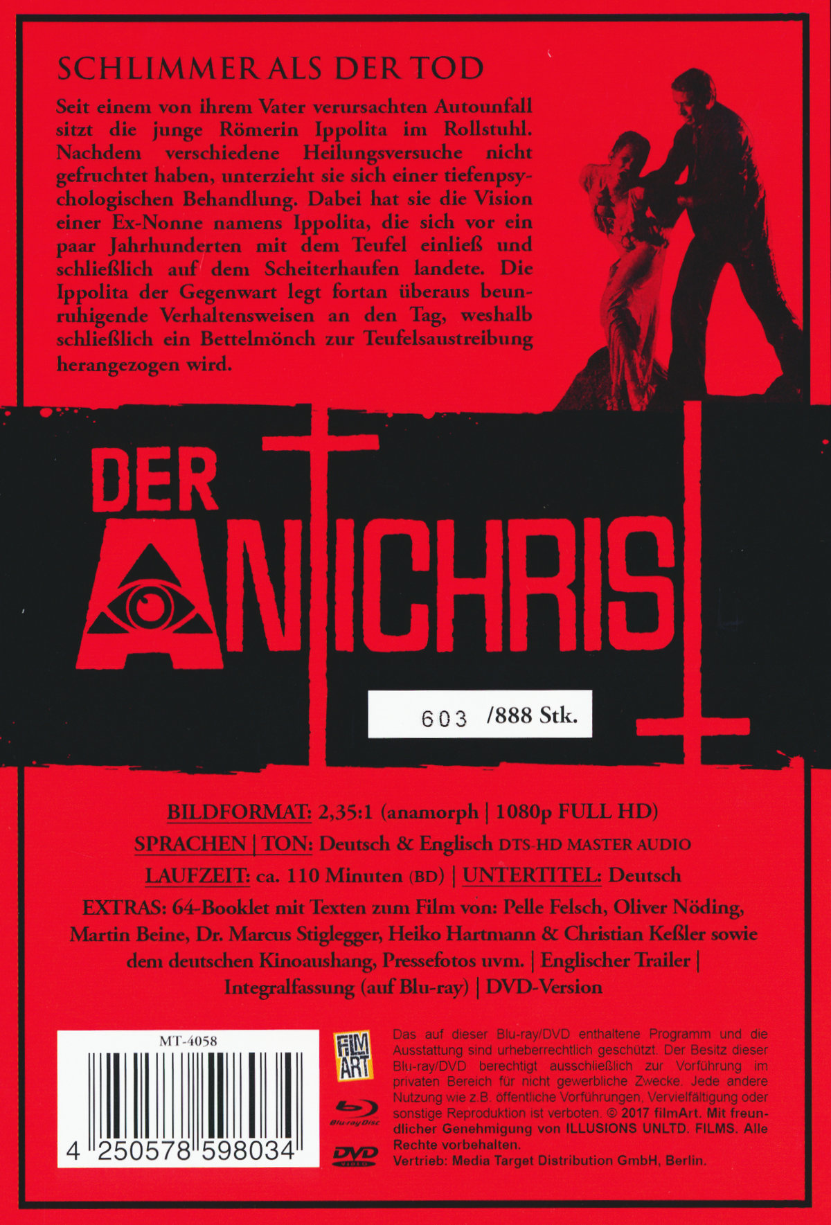 Antichrist, Der - Schwarze Messe der Dämonen - Limited Mediabook Edition (DVD+blu-ray)