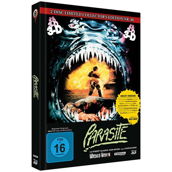 Parasite - Killer Parasit 3D - Uncut Mediabook Edition  (blu-ray) (A)