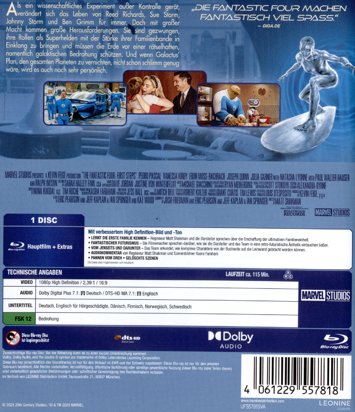 The Fantastic Four - First Steps  (Blu-ray Disc)