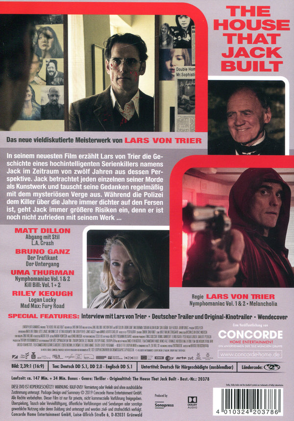 House that Jack built, The - Unrated Directors Cut