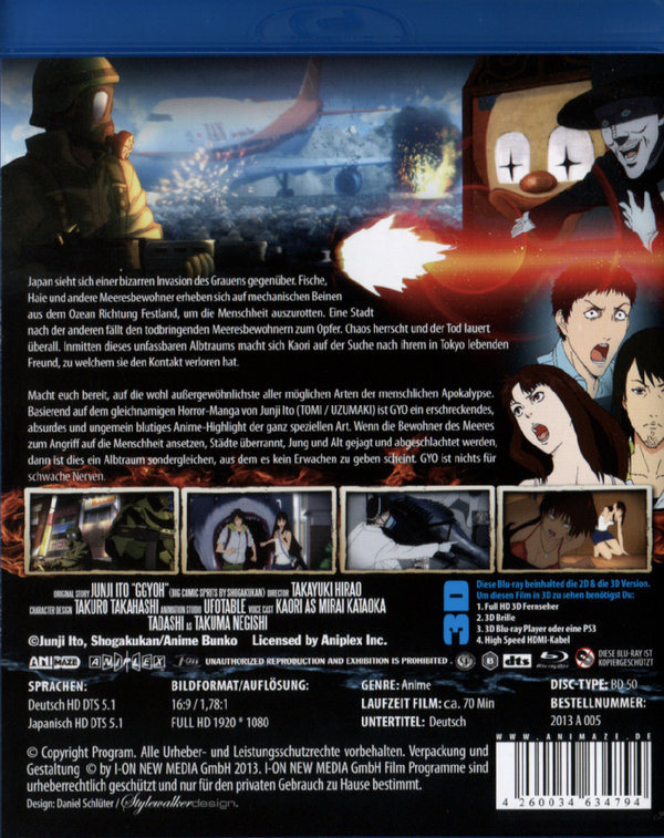 Gyo - Der Tod aus dem Meer 3D (3D blu-ray)