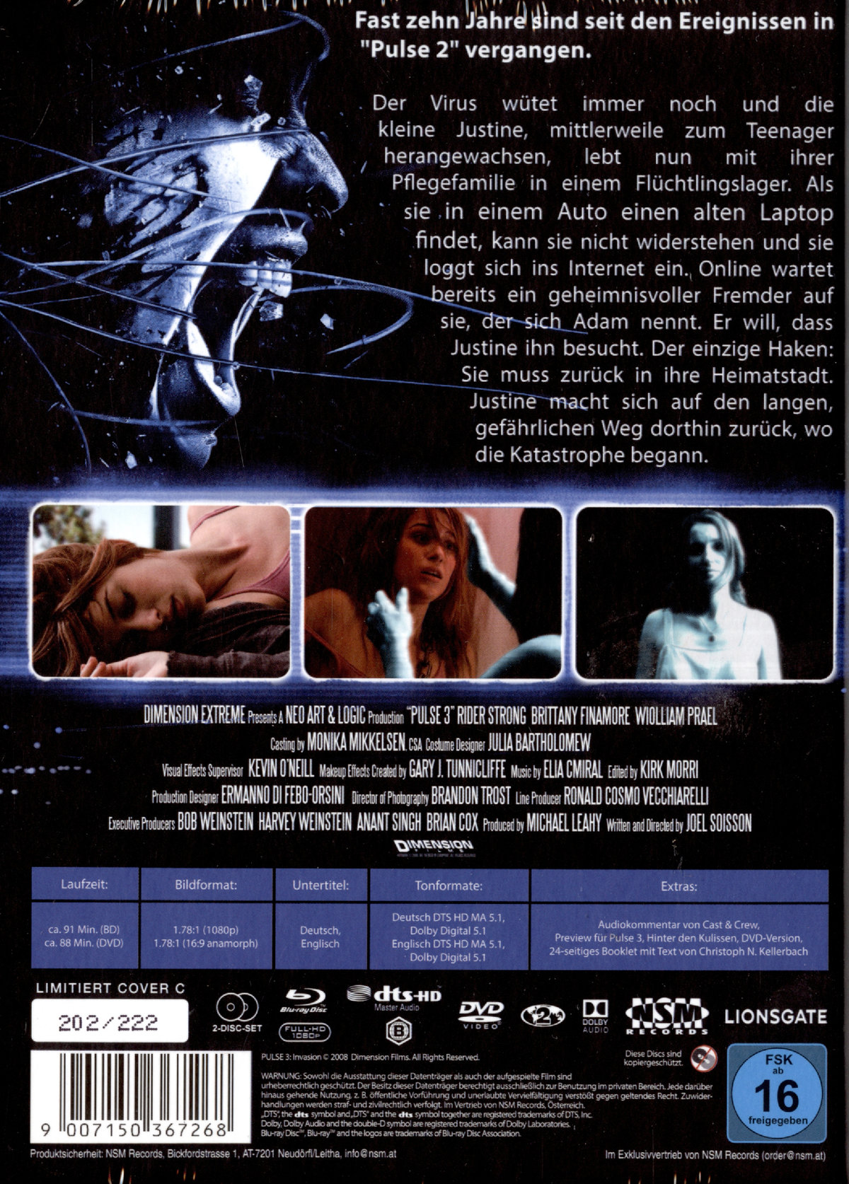 Pulse 3 - Uncut Mediabook Edition  (DVD+blu-ray) (C)