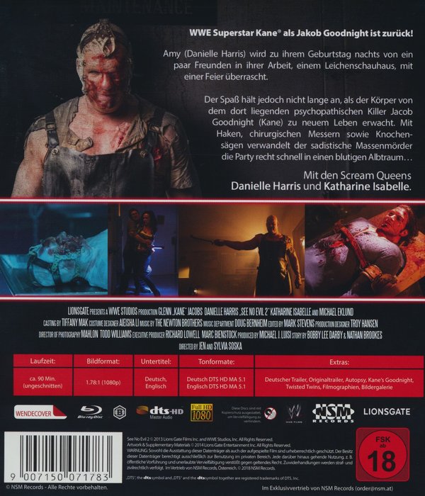 See no Evil 2 - Uncut Edition (blu-ray)