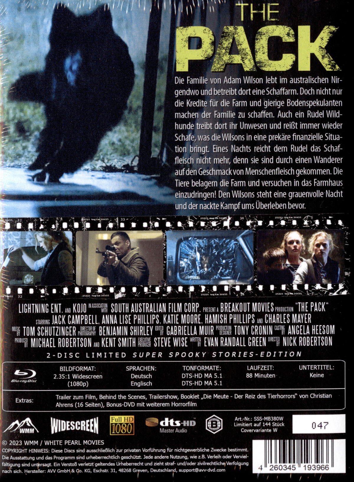 The Pack - Uncut Mediabook Edition - Limitiert auf 144 Stück  (+ Bonus-DVD mit weiterem Horrorfilm)  (blu-ray)