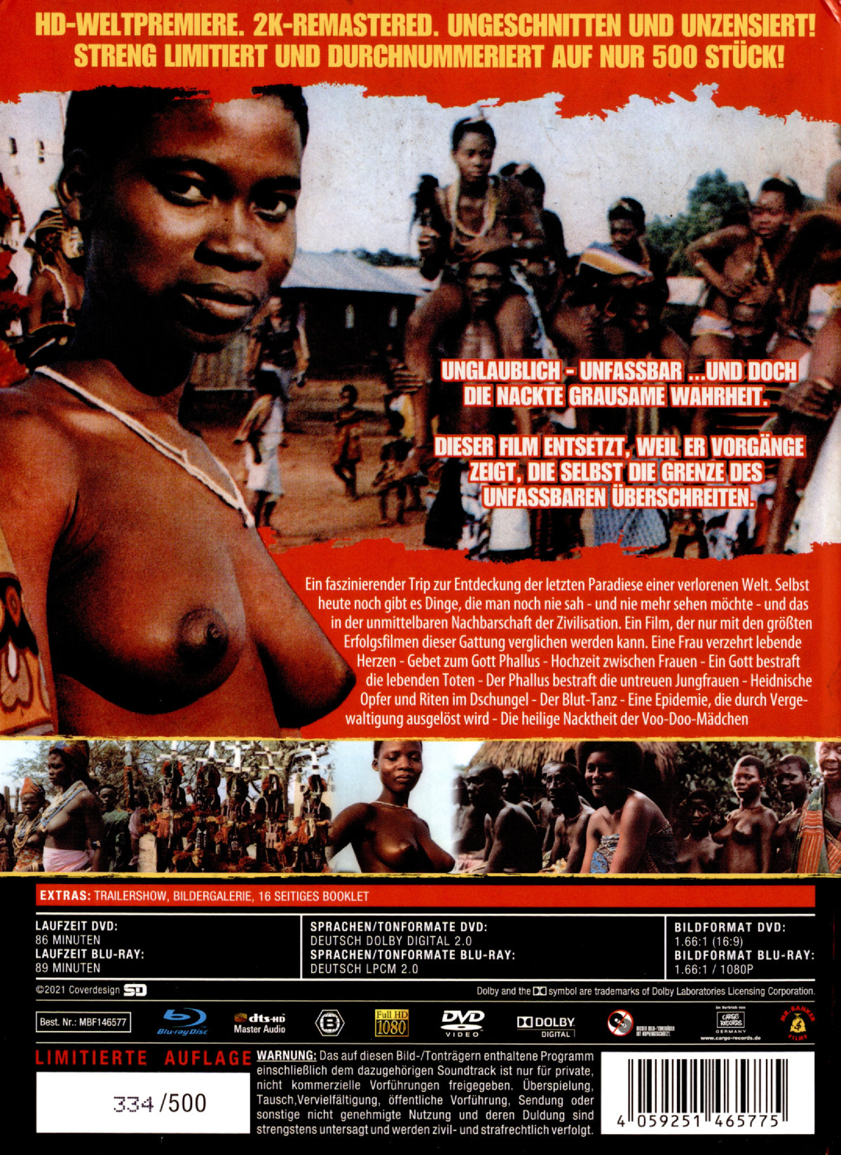 Africa Nuda, Africa Violenta - Uncut Mediabook Edition (DVD+blu-ray) (B)