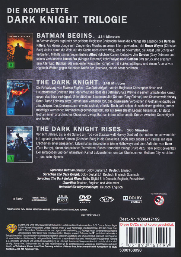 Batman - Dark Knight Trilogy