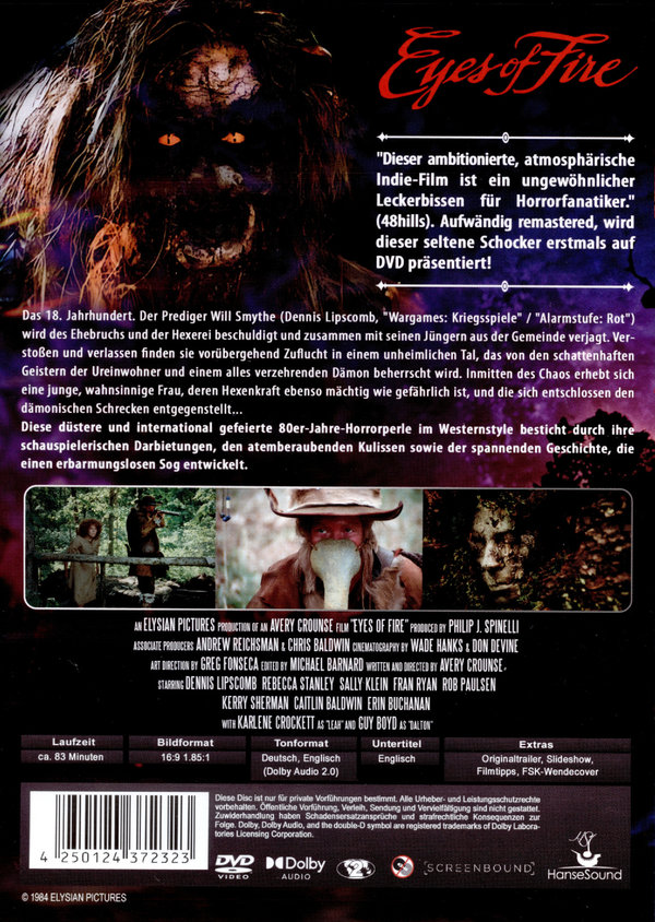 Eyes of Fire - Das Tal des Grauens (uncut/digital remastered)  (DVD)