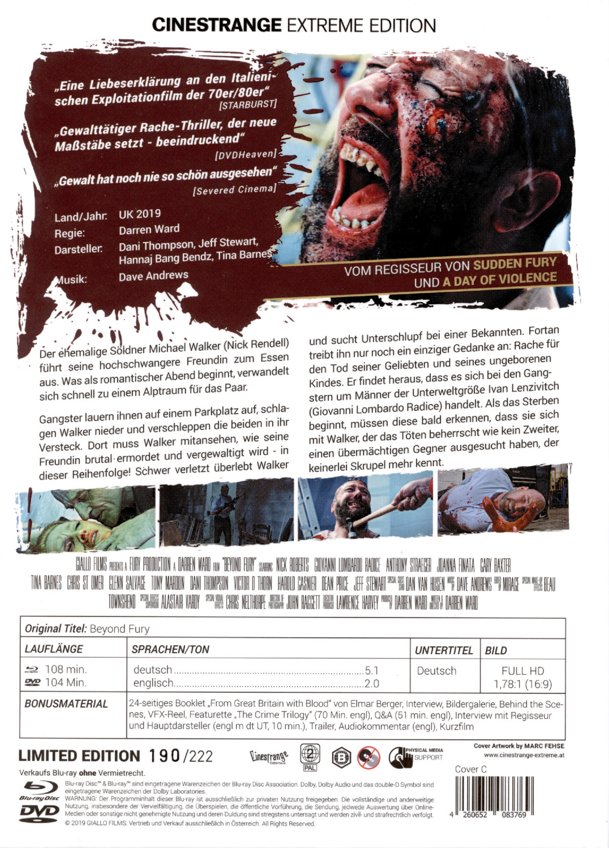Beyond Fury - Uncut Mediabook Edition  (DVD+blu-ray) (C)