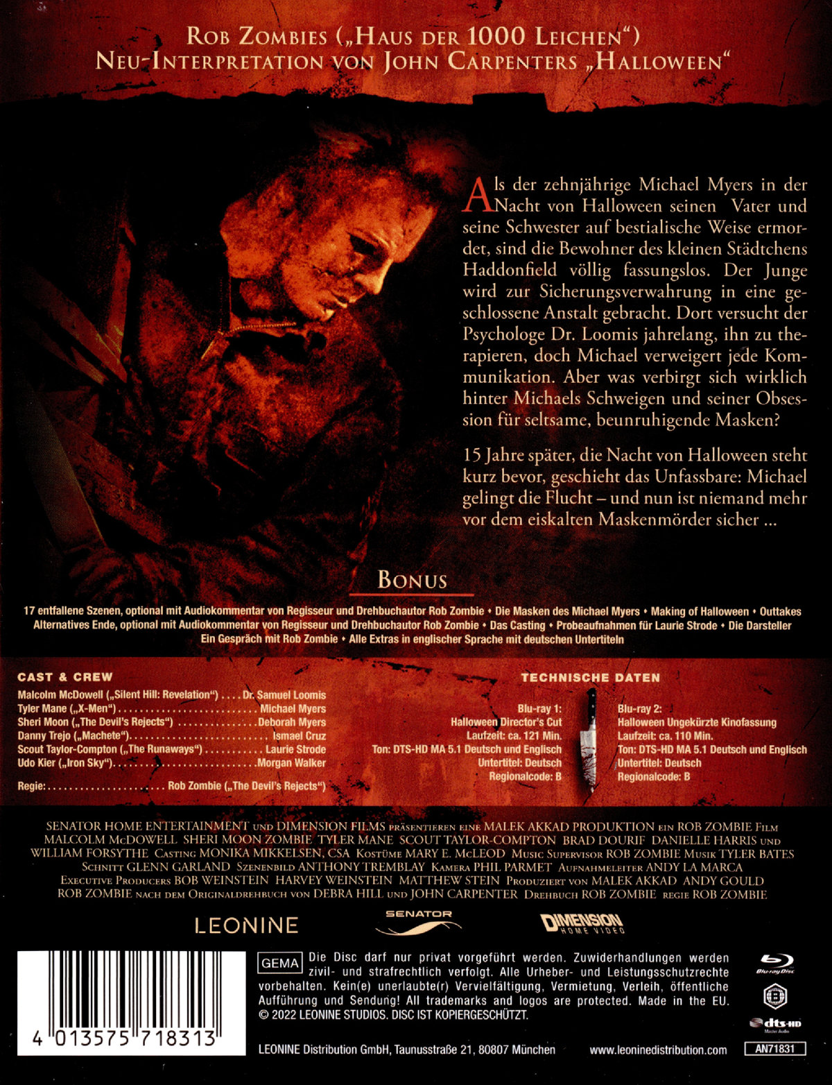 Halloween (2007) - Directors Cut Mediabook Edition (blu-ray)